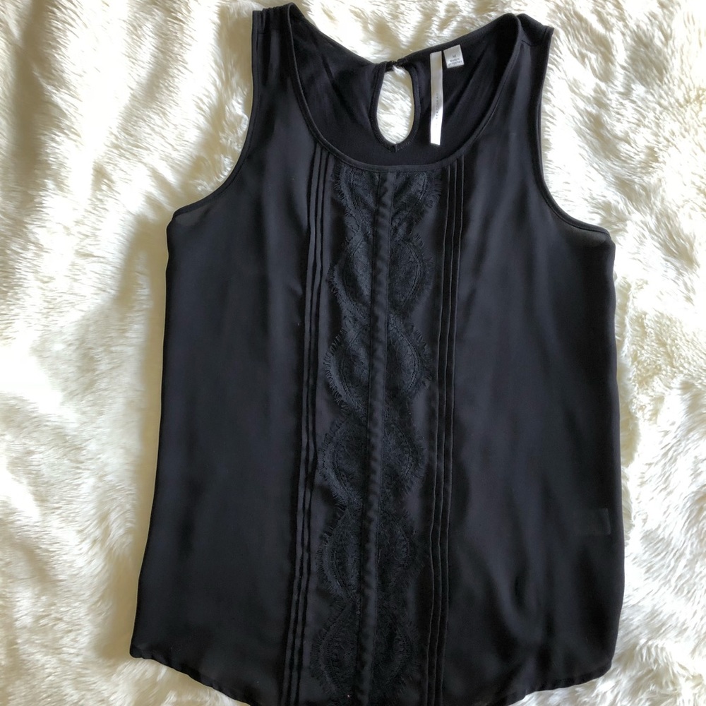 LC Lauren Conrad Black Tank Top